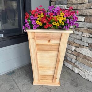 Tapered Tall Porch Planter